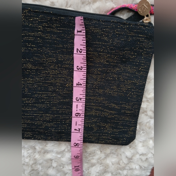 America & Beyond Women's Embroidered Beaded Clutch Pink Floral NWT - Picture 5 of 8